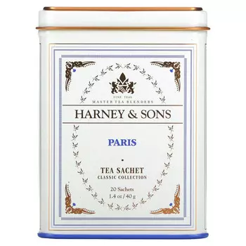 Harney & Sons, Парижский чай, 20 пакетиков, 1.4 унций (40 г)