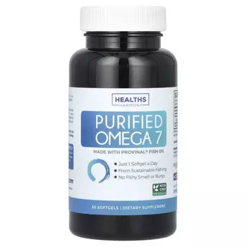 Healths Harmony, Очищенная омега-7, 30 мягких таблеток