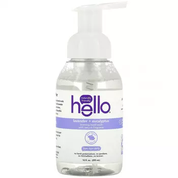 Hello, Пенящееся средство для мытья рук, лаванда и эвкалипт, 295 мл (10 жидк. Унций)