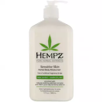 Hempz, Увлажняющий лосьон для тела на растительной основе, дарит ощущение комфорта и успокаивает сухую кожу, 500 мл