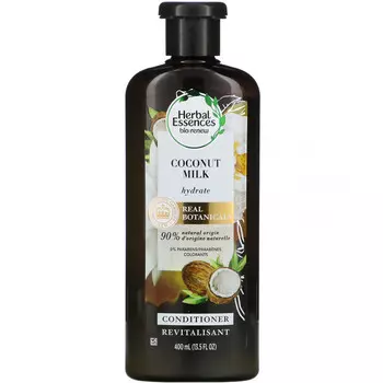 Herbal Essences, Увлажняющий кондиционер, кокосовое молоко, 400 мл (13,5 жидк. Унции)
