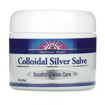 Heritage Store, Бальзам с коллоидным серебром, 2 унции (60 г)