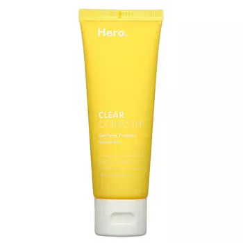 Hero Cosmetics, Clear Collective, очищающий увлажняющий крем с пребиотиками, 70 мл (2,36 жидк. унции)