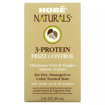Hobe Labs, Комплекс из 3 протеинов для ухода за вьющимися волосами, 2 жидких унции (59 мл)