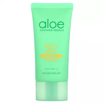 Holika Holika, Успокаивающая эссенция с алоэ, солнцезащитный крем для лица и тела, 50+ SPF / PA ++++, 70 мл (2,36 жидк. Унции)