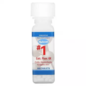 Hyland's, #1 Calc. Fluor. 6X, 500 таблеток