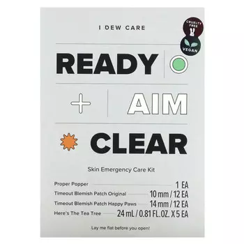 I Dew Care, Ready + Aim + Care, набор для неотложной помощи за кожей, 1 набор
