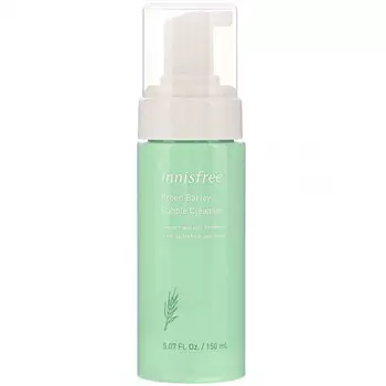 Innisfree, Green Barley Bubble Cleanser, пенка для умывания с зеленым ячменем, 150 мл (5,07 жидк. унции)