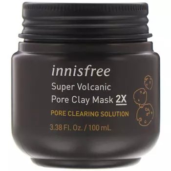Innisfree, очищающая маска для пор из вулканической глины 2X, 100 мл (3,38 жидк. унции)