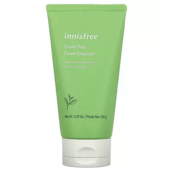 Innisfree, очищающая пенка с зеленым чаем, 150 г (5,29 унции)