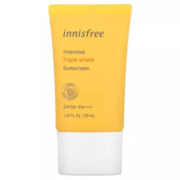 Innisfree, Triple-Shield, интенсивный солнцезащитный крем с тремя уровнями защиты, SPF50 + PA ++++, 50 мл (1,69 жидк. унции)