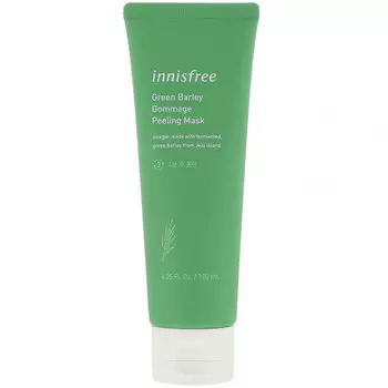 Innisfree, зеленый ячмень, косметическая маска-пилинг, гоммаж, 120 мл (4,05 жидк. унции)