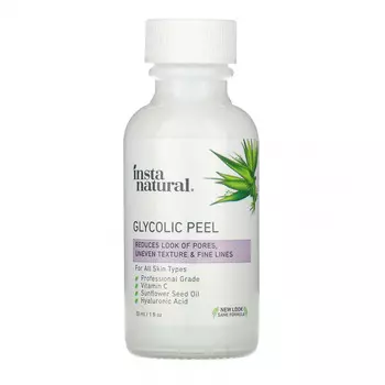 InstaNatural, Гликолевый пилинг, 1 ж. унц.(30 мл)