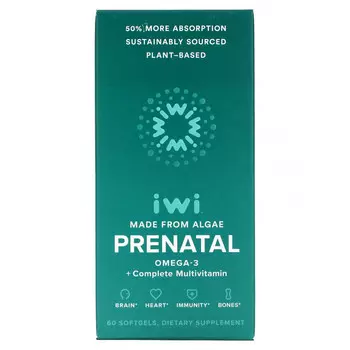 iWi, Пренатальный комплекс омега-3 + мультивитамины, 60 мягких таблеток