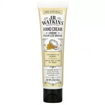 J R Watkins, Крем для рук, с кокосом и медом, 95 г (3,3 унции)