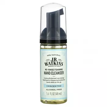 J R Watkins, Пенка для умывания без смывания, без запаха, 48 мл (1,6 жидк. Унции)