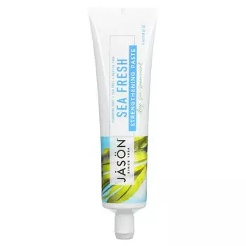Jason Natural, Sea Fresh, укрепляющая зубная паста, вкус мяты, 170 г (6 унций)