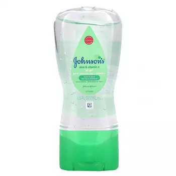 Johnson & Johnson, Масляный гель, алоэ и витамин E, 192 мл (6,5 жидк. Унции)