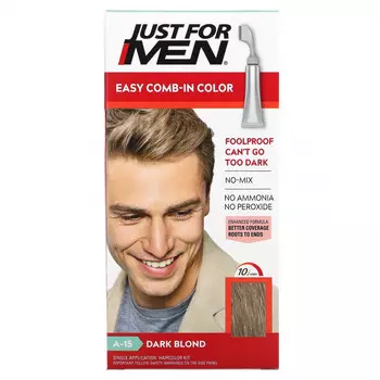 Just for Men, Мужская краска для волос Autostop, оттенок темный блонд A-15, 35 г
