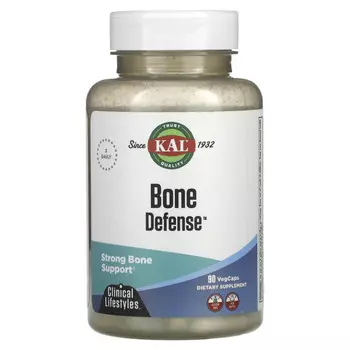 KAL, Bone Defense, защита костей, 90 вегетарианских капсул