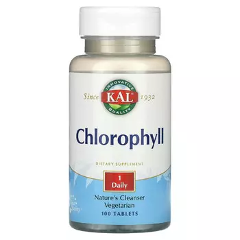 KAL, Хлорофилл, 100 таблеток