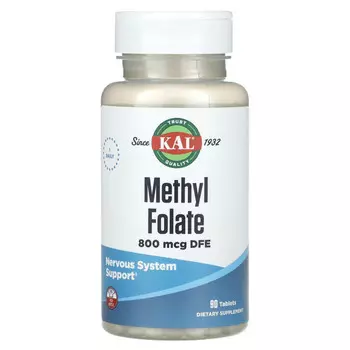 KAL, Метилфолат, 800 мкг, 90 таблеток