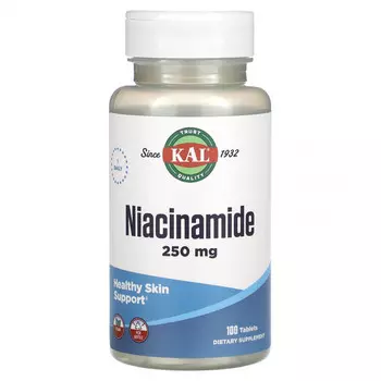 KAL, Ниацинамид, 250 мг, 100 таблеток