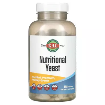 KAL, питательный дрожжи, 500 таблеток