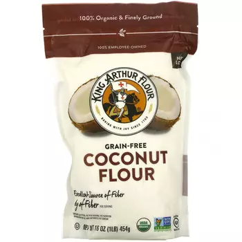 King Arthur Flour, Кокосовая мука, без зерна, 454 г (16 унций)