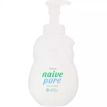 Kracie, Naive, пенка для душа, «Чистота», 550 мл (18,6 жидк. унции)