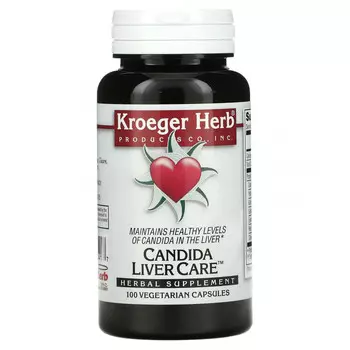 Kroeger Herb Co, Candida Liver Care, 100 вегетарианских капсул
