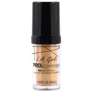 L.A. Girl, Тональная основа Pro Coverage HD, оттенок натуральный, 28 мл