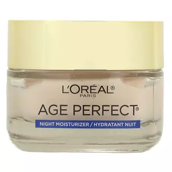 L'Oral, Age Perfect Rosy Tone, охлаждающее ночное увлажняющее средство, 48 г (1,7 унции)