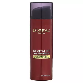 L'Oral, Revitalift Triple Power LZR, дневной лосьон, SPF 30, 50 мл