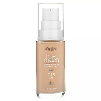 L'Oral, True Match, супер-смешиваемая тональная основа, C1.5, холодный свет, 30 мл (1 жидк. Унция)