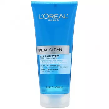 L'Oreal, Ideal Clean, пенящийся очищающий гель, 200 мл (6,8 жидк. унции)