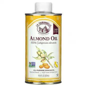 La Tourangelle, Миндальное масло, универсальное растительное масло, 500 мл (16,9 жидк. Унции)