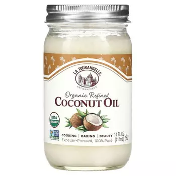 La Tourangelle, Органическое рафинированное кокосовое масло, 414 мл (14 жидк. Унций)