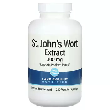 Lake Avenue Nutrition, экстракт зверобоя, 300 мг, 240 растительных капсул