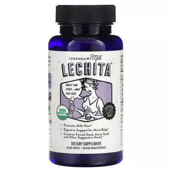 Legendairy Milk, Lechita, 60 вегетарианских капсул