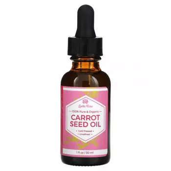 Leven Rose, 100% чистое и органическое, масло семян моркови, 30 мл (1 жидк. Унция)