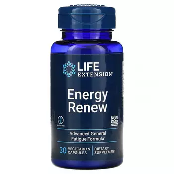 Life Extension, Energy Renew, 30 вегетарианских капсул