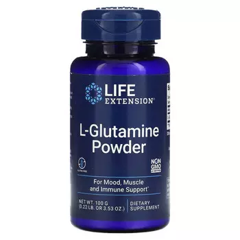 Life Extension, L-глютамин в порошке, 100 г (3,53 унции)