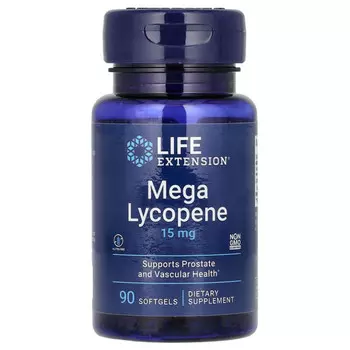Life Extension, Мега ликопин, 15 мг, 90 капсул