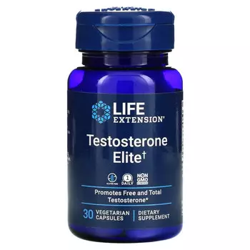 Life Extension, Testosterone Elite, 30 вегетарианских капсул