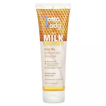 Lottabody, Hold Me, гель для укладки максимальной фиксации с молоком и медом, 248,4 мл (8,4 жидк. Унции)