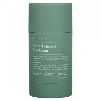 Lumin, Натуральный минеральный дезодорант, 1,7 унции (50 г)