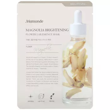 Mamonde, Flower Lab Essence Mask, осветляющая маска с магнолией, 1 шт., 25 мл