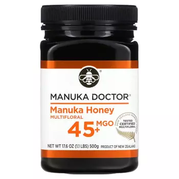 Manuka Doctor, Многоцветковый мед манука, MGO 45+, 500 г (1,1 фунта)
