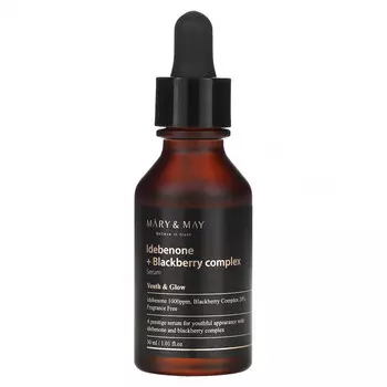 Mary&May, Комплексная сыворотка Idebenone + ежевика, 30 мл (1,01 жидк. Унции)